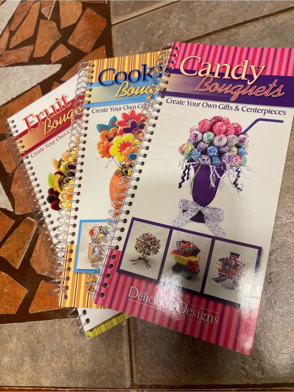 Candy, Cookie & Fruit Bouquet Book Set of 3.